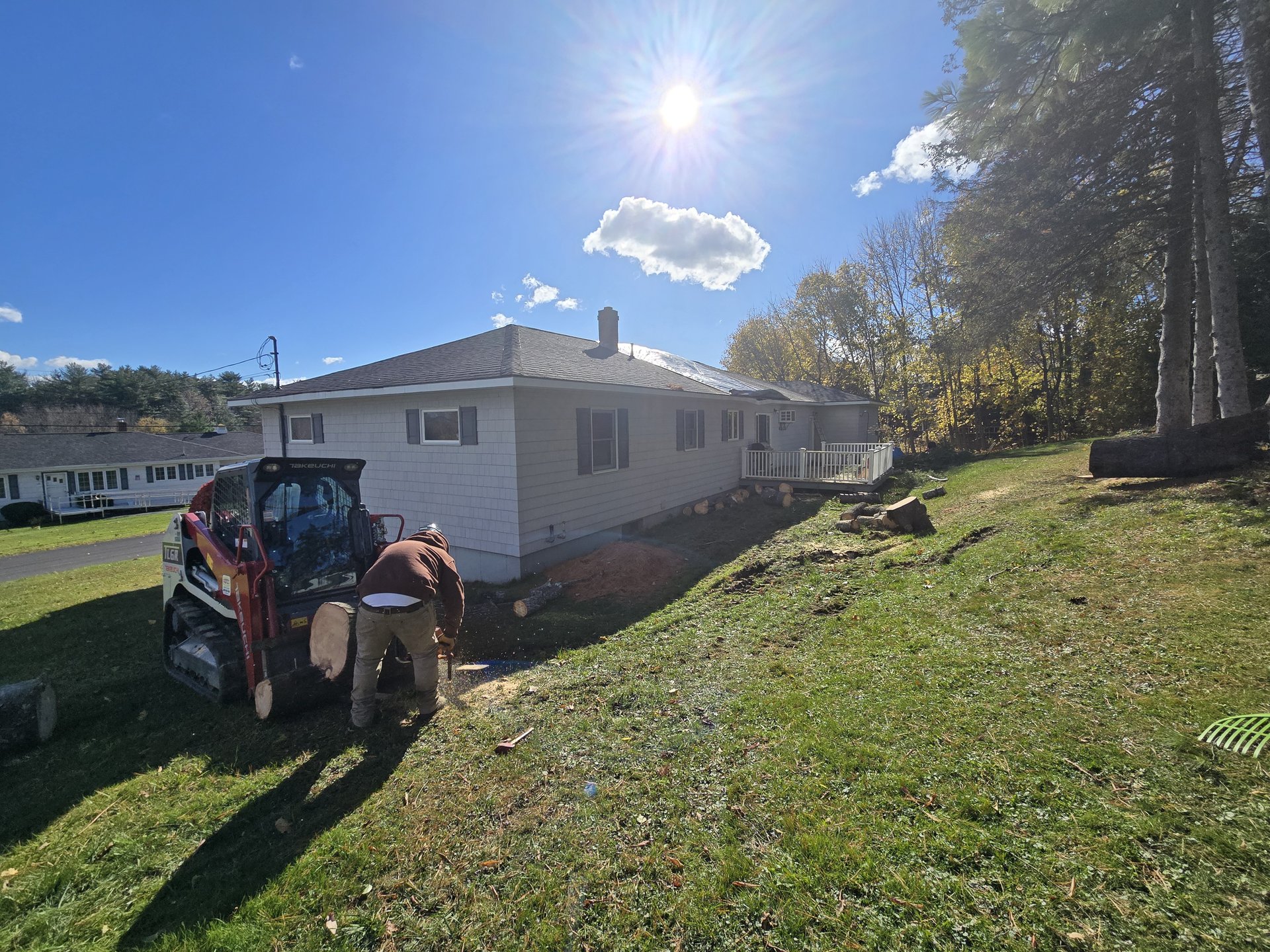 Storm damage after cleanup